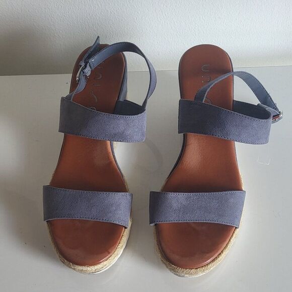 Unisa women's platform strappy buckle sandals textile upper size 10M - Picture 1 of 10